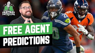 Fantasy Football 2022  Free Agent Predictions  Combine Reactions Ridley Suspended  Ep 1211 [upl. by Wisnicki]