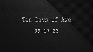 Ten Days of Awe [upl. by Annailuj]