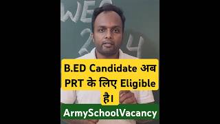 Army School Teachers Recruitment Bed Can Also Apply In Prt shorts shots armyschoolvacancy [upl. by Macguiness]