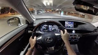 2017 Lexus ES 300h  POV Night Drive Binaural Audio [upl. by Aisenet]