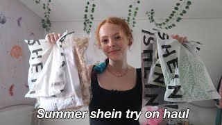 HUGE shein bikini  clothing try on haul  valentines series 22 [upl. by Soraya499]