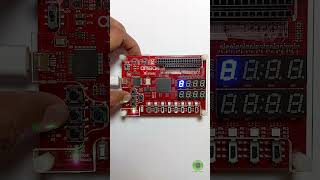 CONTADOR ASCENDENTE Y DESCENDENTE CON FPGA XC6SLX9  AMIBA 2 [upl. by Bauske]