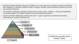 Introduction To CISCO Certified Network Associate  What is CCNA CISCO Trainings [upl. by Anayk]