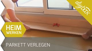 Parkett verkleben  Anleitung zum vollflächigen Verkleben [upl. by Yttik]