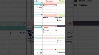 💸 Monthly Bill Calendar Google Sheets Template monthlybills billcalendar googlesheets [upl. by Lemmueu309]