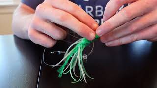 How To Tie Hoochies for Salmon Fishing\Trolling [upl. by Esinahs410]