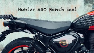 Hunter 350 Bench Seat  Signature Seat vs Stock Seat  Review  Hunter 350 Seat Modification [upl. by Eioj]