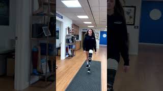 Devan Rotationplasty Amputee Walking with a prosthesis [upl. by Fawcett]