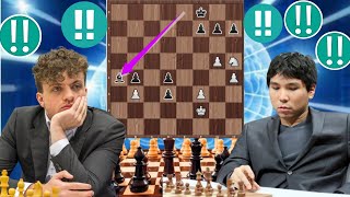 Brilliant Ending chess Game  30 By Wesley So vs Hans Niemann [upl. by Maite156]