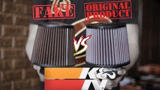 Fake KampN vs original KampN air filters [upl. by Collie]