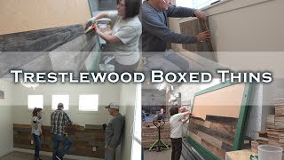 Trestlewood Boxed Thin Barnwood for Interior Accent Walls [upl. by Retrop575]