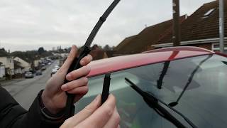 Renault Kadjar Wind Screen Wiper Blades change [upl. by Trista]