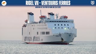 Arrival of ferry RIGEL VII Bari Ventouris Ferries  HD 1080p [upl. by Weinberg]