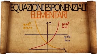 Equazioni Esponenziali Elementari  Spiegazione con Esempi Svolti [upl. by Lampert111]