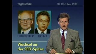 Vor 25 Jahren TVBerichte Teil 6 über quotDDRWendequot in quotTAGESSCHAUquot vom 1510 bis 31101989 [upl. by Adekam]