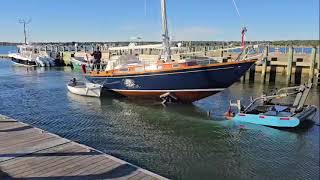 Sailboat Captured Mildred Rose coming out for the season [upl. by Avot]