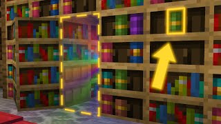 The BEST Secret Bookshelf Door in MINECRAFT  Easy Build Tutorial [upl. by Wanyen]