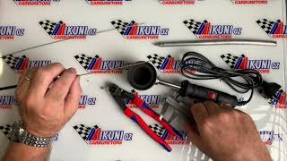 MikuniOz  How to Solder on a new a cable end [upl. by Tillman900]