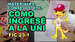 CÓMO INGRESÉ A LA UNI ING CIVIL materiales consejos etc [upl. by Traweek]