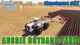 Selling cotton plowing with 20m plough  FS 19  Aussie Outback Australia Farm  Timelapse 32 [upl. by Ailin548]