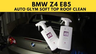 BMW Z4 E85  Soft Top Roof Clean Part 9 [upl. by Ihsoyim317]