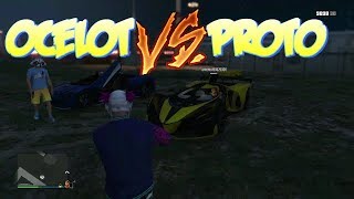 OCELOT VS PROTO TEST DE VELOCIDAD NUEVO COCHE MAS RAPIDO GTA 5 ONLINE [upl. by Joelynn]