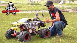 RCMAX 80cc SUPREME GAS ENGINE  FiRST START amp TEST RUN PRIMAL RAMINATOR 15 MT TOY  RC ADVENTURES [upl. by Ingeborg]