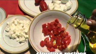 PASTA WITH MOZZARELLA CHEESE AND TOMATOES  CLAUDIAS RECIPES [upl. by Gombach]