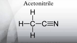 Acetonitrile [upl. by Ahsito]