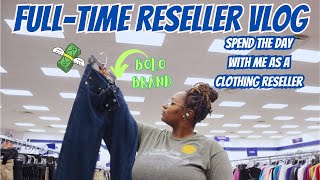 Day in the Life of A FULLTIME Clothing RESELLER in Dallas Texas  sourcing haul  work with me [upl. by Mahau218]