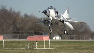 Boeing McDonnell Douglas TA4J Skyhawk Airplane N281TA Touch and Go [upl. by Okimat420]