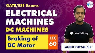 Braking of DC Motor  Electrical Machines DC Machines  Lec 60  GATE amp ESE EE ECE Ankit Goyal [upl. by Monson]