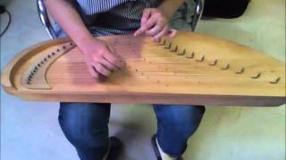 ShimaUta on the 15strings kantele（15弦カンテレ：島唄） [upl. by Decrem]