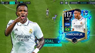 VINÍCIUS JR 117 Rated Gameplay Insane Pack Opening FIFA Mobile 23 [upl. by Lindeberg454]