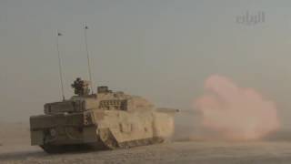 The first Leopard 2A7 training exercises in Qatar [upl. by Selokcin]