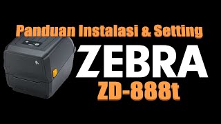 Cara menggunakan Zebra Designer di printer Barcode Zebra ZD888 [upl. by Iglesias628]