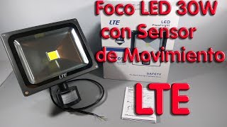 Foco LED con Sensor de Movimiento 30W LTE [upl. by Vernice]