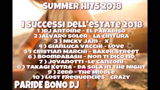 I TORMENTONI DELL ESTATE 2018Le canzoni del momento 2018  SUMMER HITS 2018 Paride Bono DJ [upl. by Alexandros]