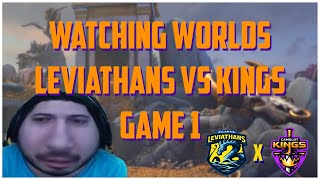 WATCHING WORLDS LEVIATHANS VS KINGS GAME 1  SMITE WORLDS [upl. by Aelhsa]