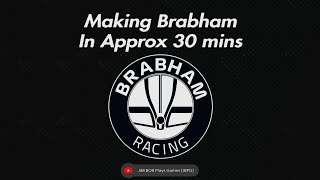 Making Brabham In Approx 30 mins  F1 Manager 24 PS5 [upl. by Findlay445]