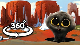 KITTEN KITTEN Scatman cat dance But Its 360 VR Video [upl. by Adnohs]