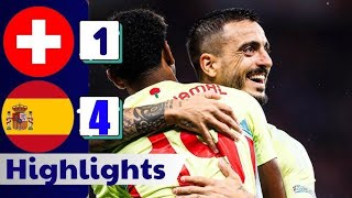 Switzerland 14 Spain ll Goals amp Highlights ll UEFA Nations League 202425 [upl. by Zak]