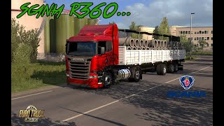 ETS2  SCANIA R360  SEMI HELVETICA 21  DLC FRANCIA [upl. by Ainoet886]