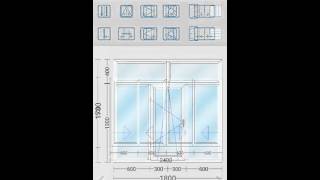 Window and Door PVC UPVC Aluminum Design Draw Calculate Software – iwindoor [upl. by Omrellug594]