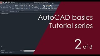 AutoCAD Basic Tutorial for Beginners  Part 2 of 3 [upl. by Wedurn]