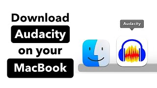 Download Audacity on MacBook [upl. by Lairret]