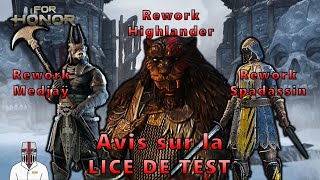 Mon AVIS sur les LICES DE TEST Année 7 Saison 4 Spadassin Medjaÿ Highlander For Honor [upl. by Mccully]