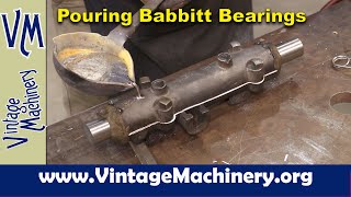 Pouring Babbitt Bearings for a Crescent Band Saw [upl. by Assenad]