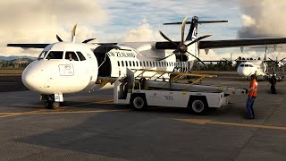 ATR 72600 Napier to Auckland Full Flight [upl. by Ehav]