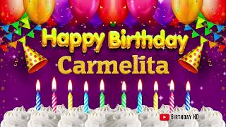 Carmelita Happy birthday To You  Happy Birthday song name Carmelita 🎁 [upl. by Onailime]